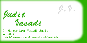 judit vasadi business card